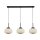 Lampe à suspendre 3 flammes L : 104 cm verre métal E27