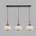 Lampe à suspendre 3 flammes L : 104 cm verre métal E27