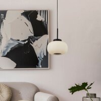 Lampe à suspendre verre métal Ø 24...