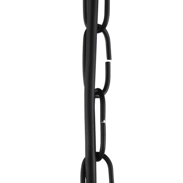 Suspension Noir Ø 45 cm en métal mesh 3x E27 Retro