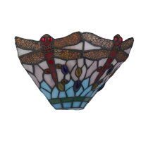 Applique Tiffany style verre coloré métal L...