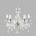 Lustre en cristal Verre Ø 48 cm 5x E14 Classique