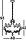 Lustre étincelant verre cristal Ø 48 cm 5x E14