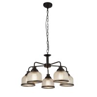 Suspension métal verre Ø 58 cm noir clair...