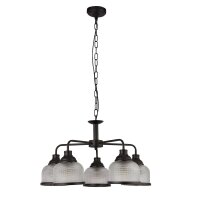 Suspension métal verre Ø 58 cm noir clair...