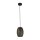 Lampe à suspendre noir or E27 Ø 15 cm étroit métal