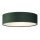 Plafonnier rond Ø 38 cm H : 10 cm Abat-jour velours vert 2x E27