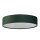 Plafonnier velours Abat-jour rond Ø 50cm H : 10cm Vert 3x E27