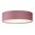 Plafonnier Tissu Velours rond Ø 38 cm H : 10 cm Rose 2x E27