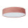 Plafonnier rond Ø 50cm H : 10cm Abat-jour rose velours 3x E27