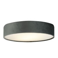 Plafonnier rond &Oslash; 50 cm H : 10 cm Gris velours...