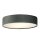 Plafonnier rond Ø 50 cm H : 10 cm Gris velours Abat-jour 3x E27