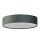 Plafonnier rond Ø 50 cm H : 10 cm Gris velours Abat-jour 3x E27