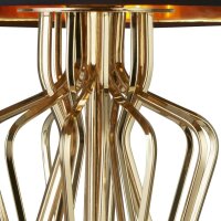 Lampe de table or noir hauteur 72 cm E27 métal...