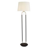 Lampadaire Blanc Argent 161 cm E27 Interrupteur &agrave;...
