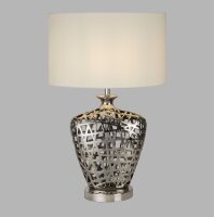 Lampe de table Chrome Blanc E27 57 cm Ø 36 cm...