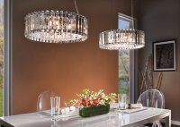 LED Lampe à suspendre cristal verre IP44...
