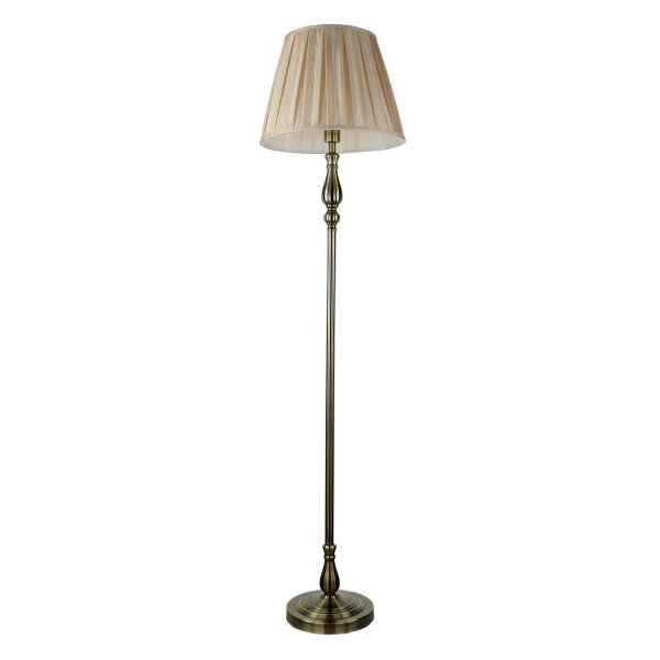 Lampadaire Salon en laiton antique brun E27 164 cm