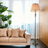 Lampadaire Salon en laiton antique brun E27 164 cm