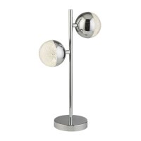 Lampe de table LED chrome 4000 K 1345 lm 45 cm...