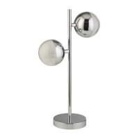 Lampe de table LED chrome 4000 K 1345 lm 45 cm...