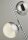 Lampe de table LED chrome 4000 K 1345 lm 45 cm métal rétro