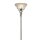 Plafonnier verre métal hauteur 179 cm E27 laiton antique blanc