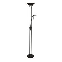 Lampadaire LED Lampe de lecture 180 cm noir 3000 K 1887 lm