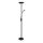 Lampadaire LED Lampe de lecture 180 cm noir 3000 K 1887 lm