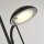 Lampadaire LED Lampe de lecture 180 cm noir 3000 K 1887 lm