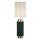 Lampe de table E27 72 cm de haut Tissu Métal Vert Blanc Laiton