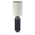 Lampe de table Bleu Blanc Nickel 72 cm de haut E27 Tissu Métal
