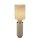 Lampe de table tissu métal hauteur 72 cm gris-beige nickel E27