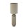 Lampe de table tissu métal hauteur 72 cm gris-beige nickel E27