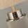 Lampe de table tissu métal hauteur 72 cm gris-beige nickel E27