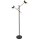Lampadaire LED 3000K 160 cm orientable Métal noir or