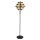 Lampadaire LED en noir or 2700 K blanc chaud métal