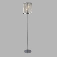 Lampadaire Cristal Métal H : 152 cm Chrome Clair...