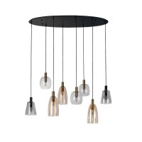 Lampe à suspendre verre métal L : 120 cm...