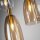 Lampe à suspendre verre métal L : 120 cm grand H : max. 1,4 m