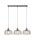 Lampe &agrave; suspendre Vintage L : 80 cm Gris clair 3 flammes E27