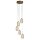 Suspension LED Ø 35 cm H : max. 1,5 m Bronze Crème 3000 K