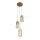 Suspension 3 flammes E14 D : 26 cm Verre Métal Moderne