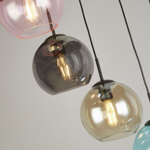 Lampe à suspendre Coloré Ø 54 cm H : max. 2 m réglable verre
