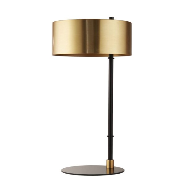 Lampe de table noir or H : 49 cm D : 25 cm E14 Métal