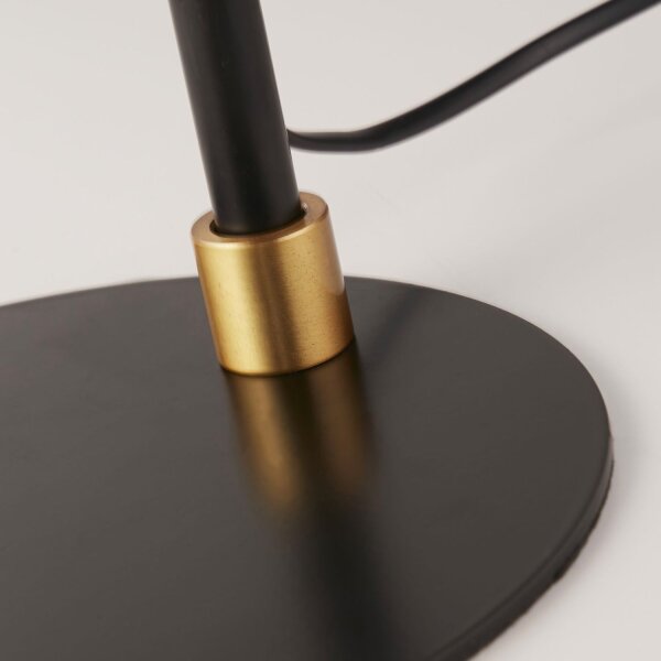 Lampe de table noir or H : 49 cm D : 25 cm E14 Métal