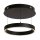 Suspension LED M&eacute;tal Noir rond &Oslash; 44 cm Anneau