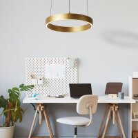 Lampe à suspendre LED métal ronde Ø...