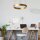 Lampe à suspendre LED métal ronde Ø 44 cm en or