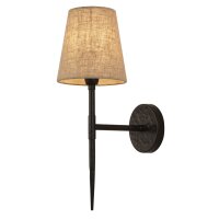Applique Noir Crème H : 43 cm E14 Tissu...